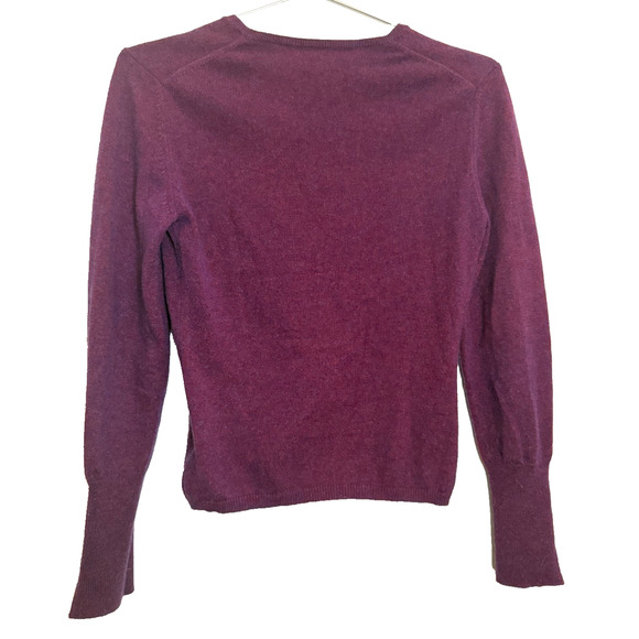 Eric Bompard Cashmere Silk Sweater Mauve Grape Crewneck Pullover Luxury KVSS MAR - Picture 3 of 11